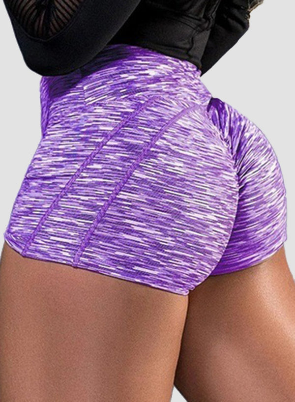 Scrunch Booty Breathable Pied Shorts