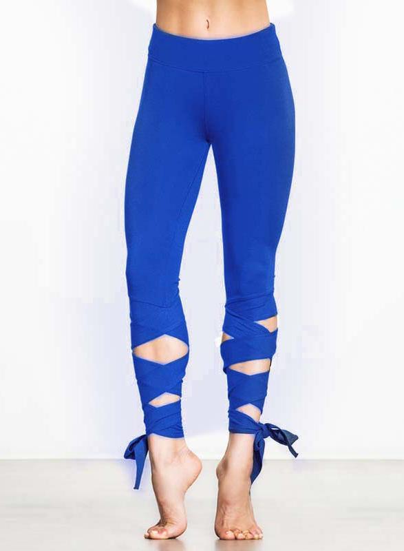 Breathable Stripe Ballet Design Women Sports Legging-JustFittoo