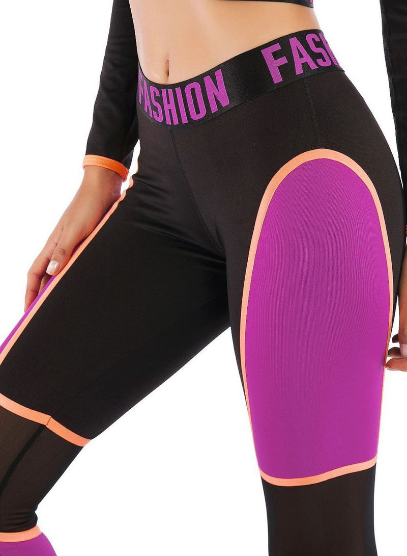 Body Shaping Off Shoulder Women 2PCS Sport Set-JustFittoo