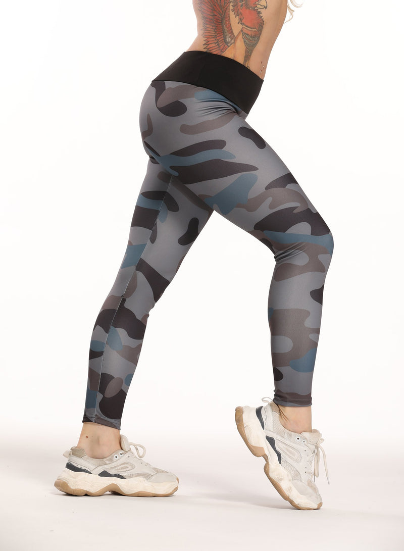 Camouflage Print Women Sports Leggings-JustFittoo