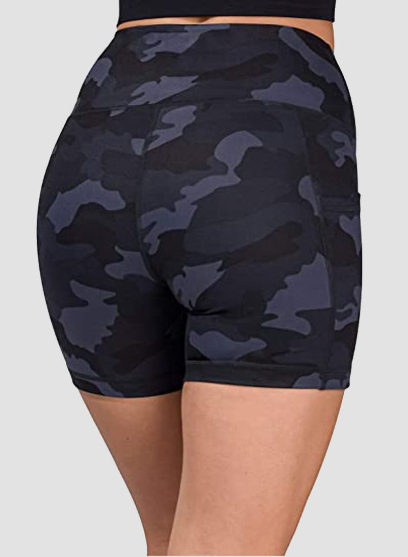 Camo Breathable Pockets Shorts