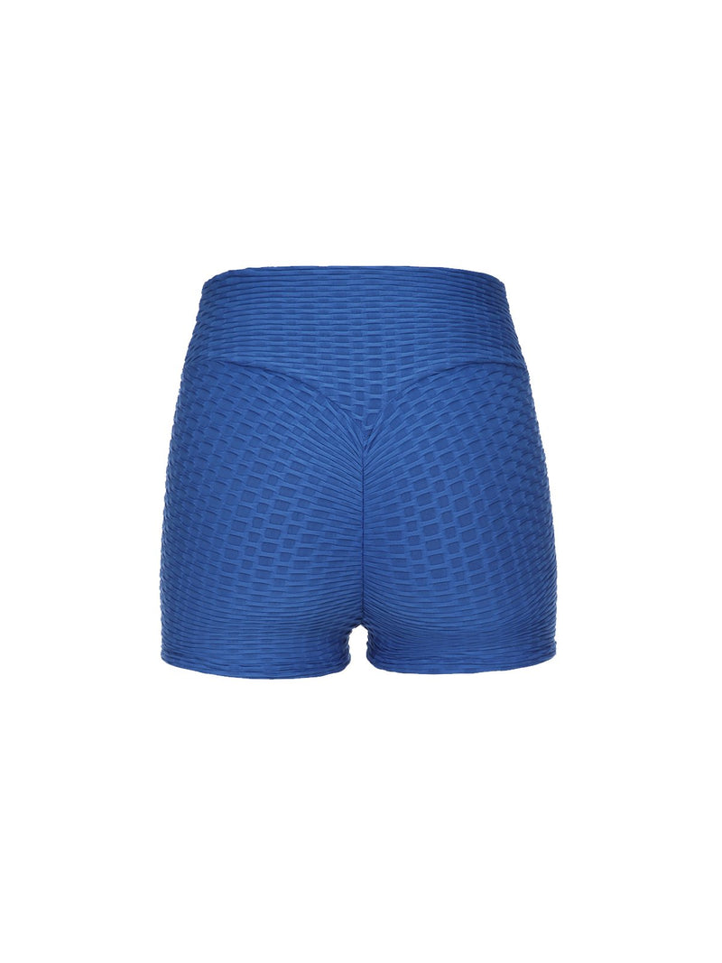 Textured High Elastic Workout Yoga Shorts