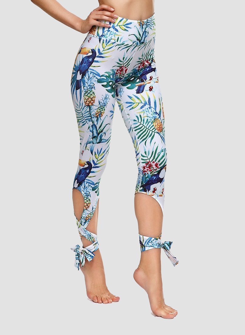 Special Nature Print Women Sport Ballet Leggings-JustFittoo