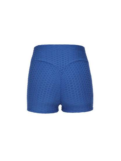 Textured Ruched Fitness Women Yoga Shorts
