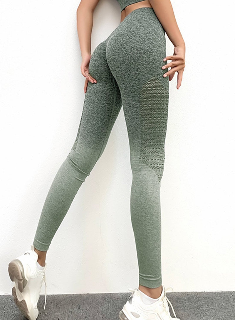 Two-tone Seamless Breathable Leggings