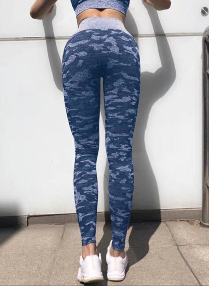 Women's Camouflage Breatheable Soft Workout Yoga Pants-JustFittoo