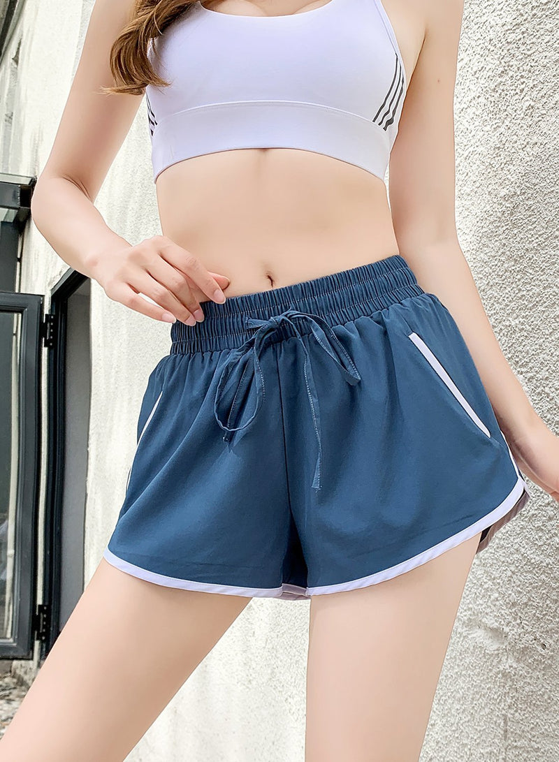 Faux Two-piece Sports Security Shorts
