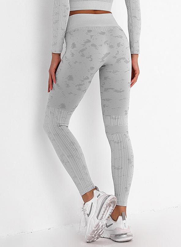 High Waist Camouflage Women Running Sport Legging-JustFittoo
