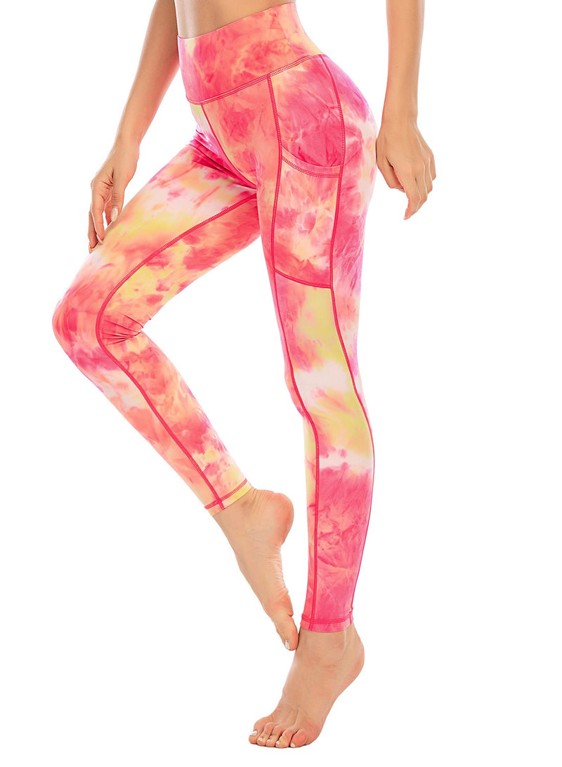 Tie Dyed Women Yoga Sport Leggings