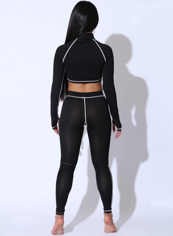Long Sleeve Tight Sports Top and Legging