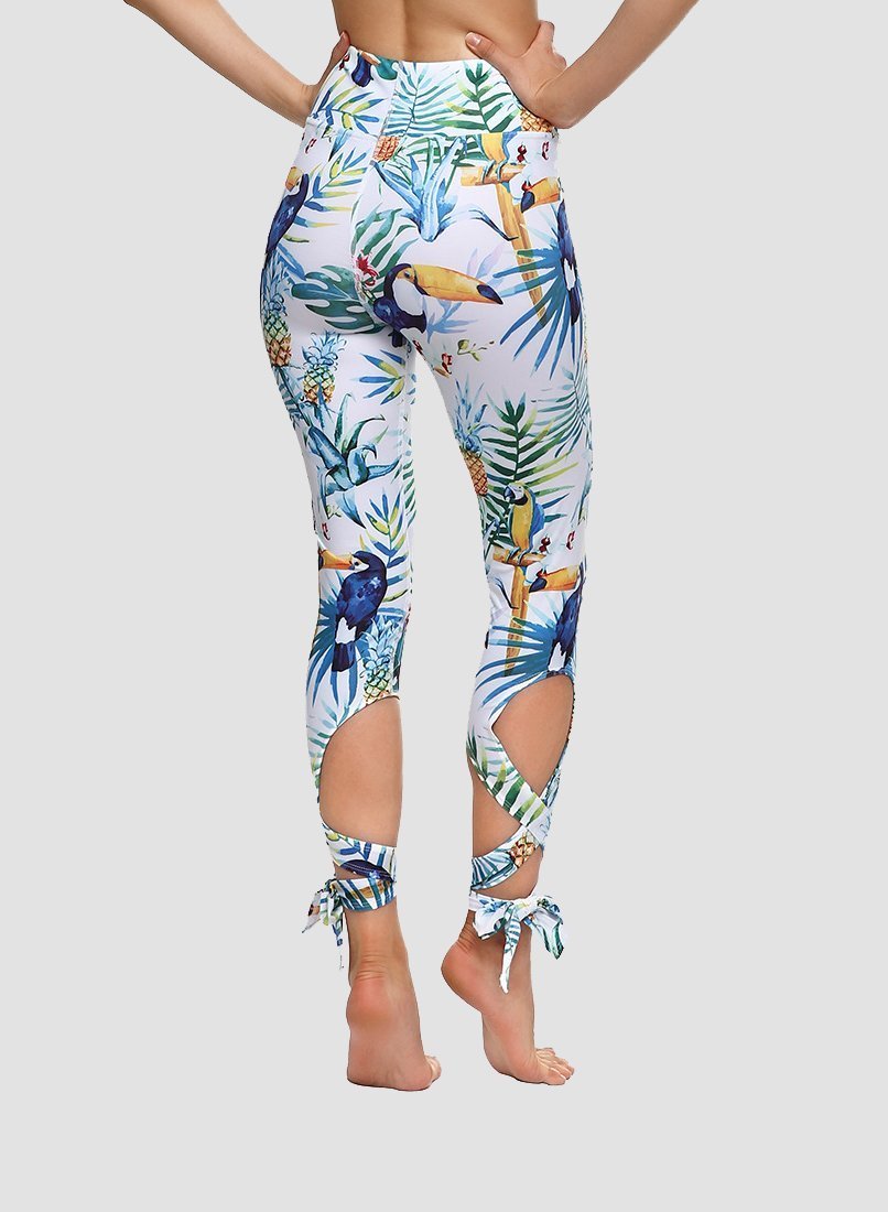 Special Nature Print Women Sport Ballet Leggings-JustFittoo