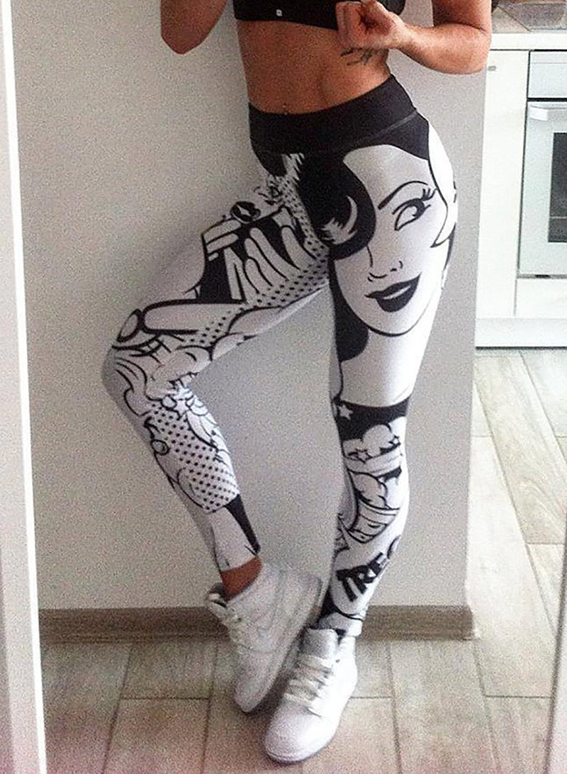 Digital Print Women Workouts Leggings-JustFittoo
