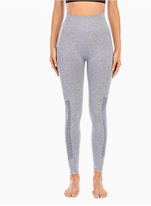 High Quality Solid Women Breathable Running Sports Leggings-JustFittoo