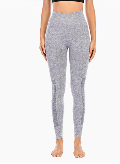 High Quality Solid Women Breathable Running Sports Leggings-JustFittoo