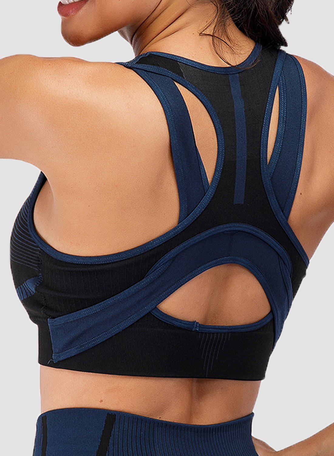 Gradient Change Women Sports Bras Seamless Tops