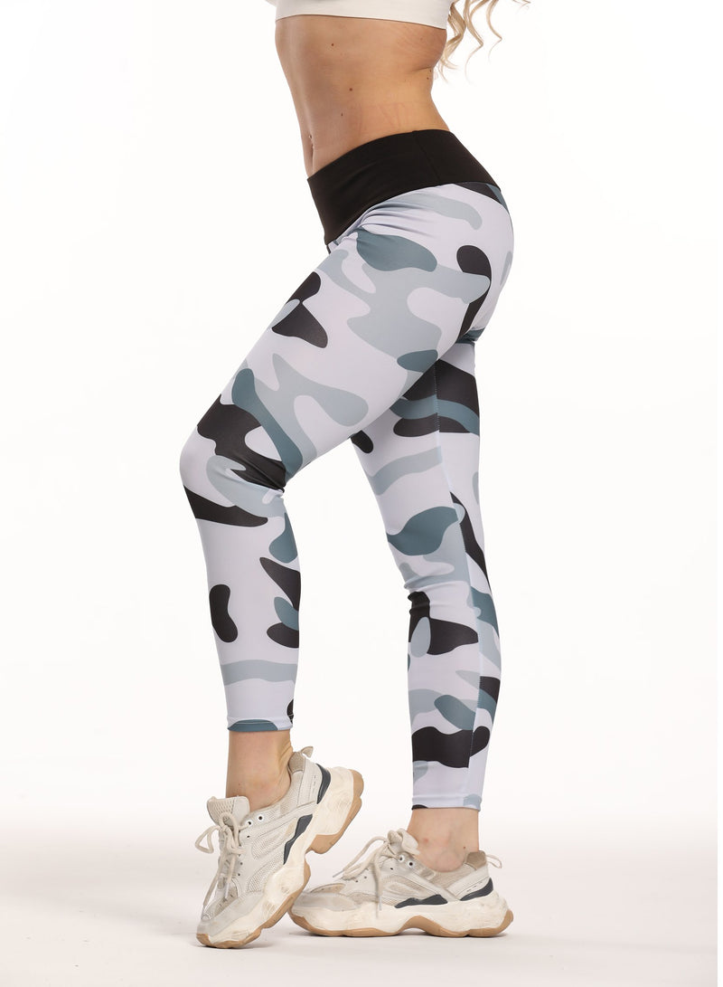 Camouflage Print Women Sports Leggings-JustFittoo