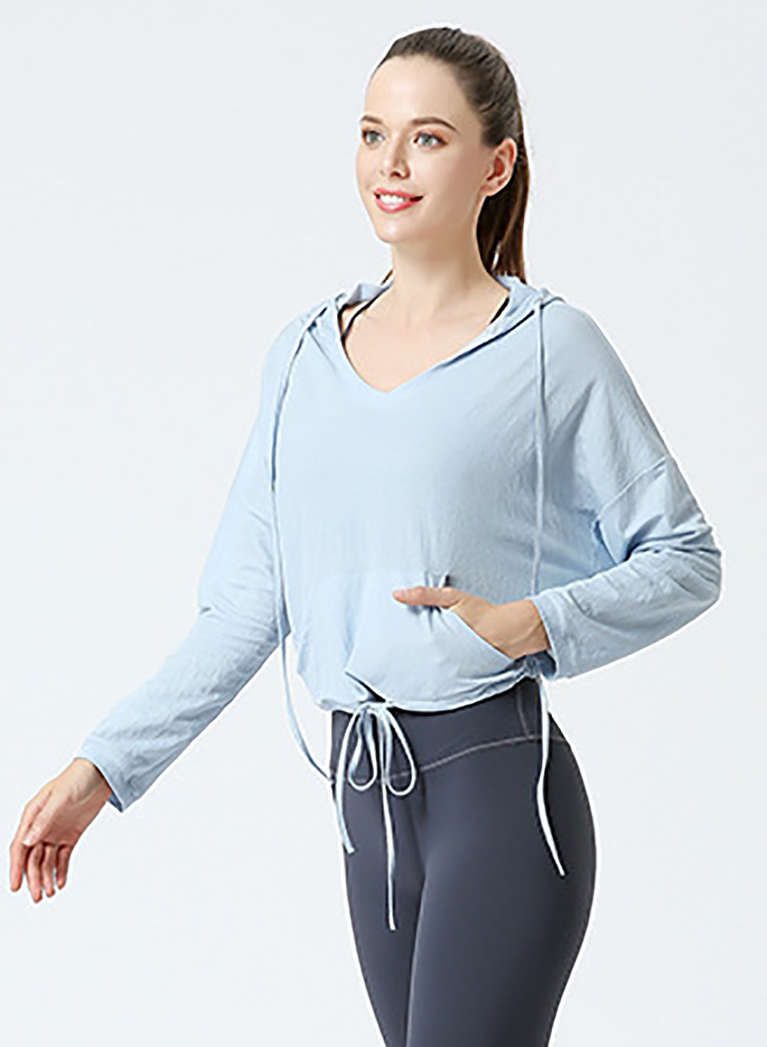 Outdoor Exercise Sports Hooded Loose Shirt