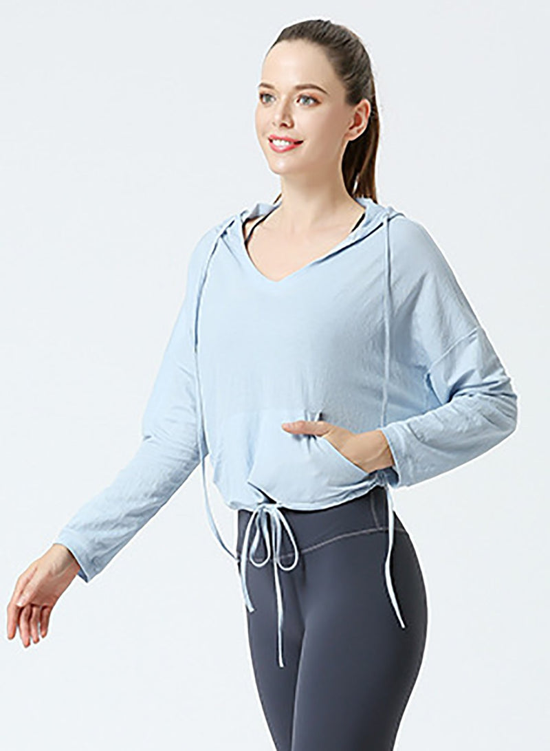 Outdoor Exercise Sports Hooded Loose Shirt