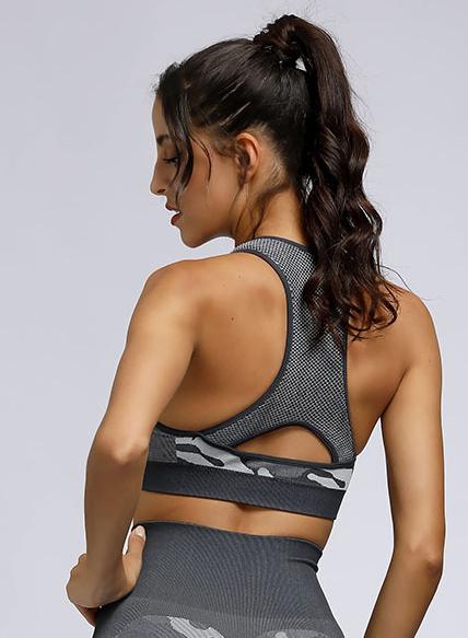 Comfy Seamless Camouflage Women Sport Bra