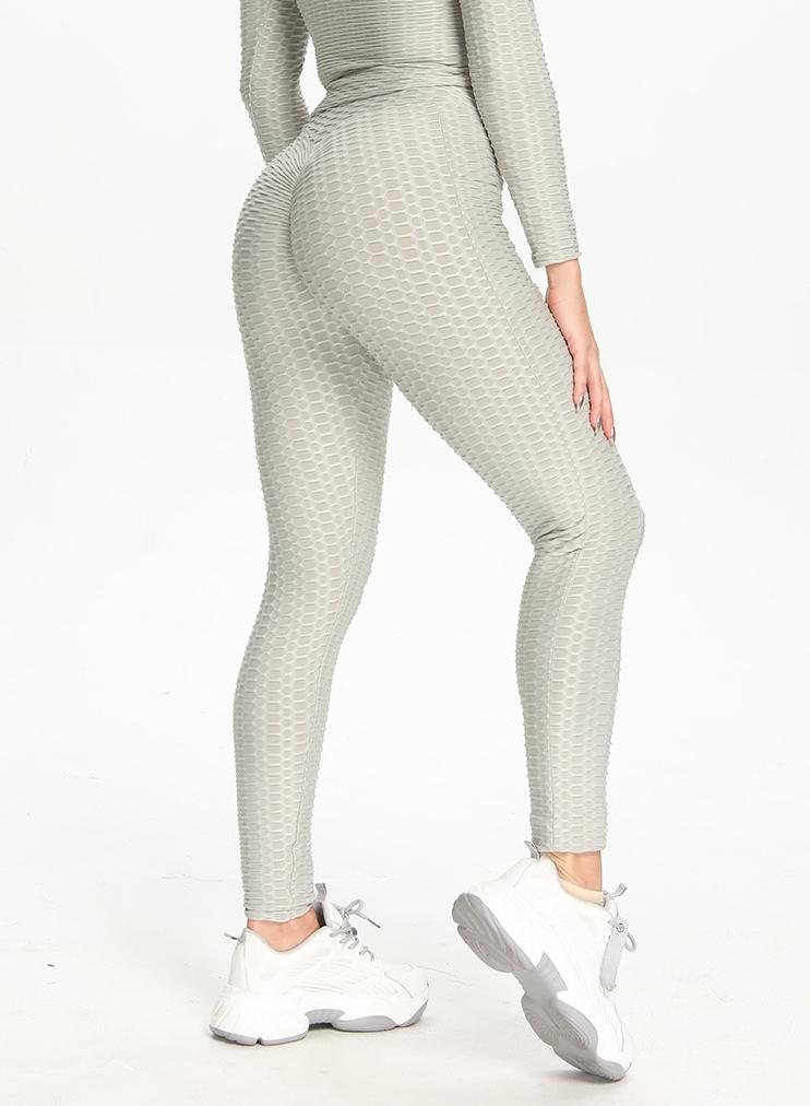 High Waist Breathable Solid Color Women Sports Leggings-JustFittoo