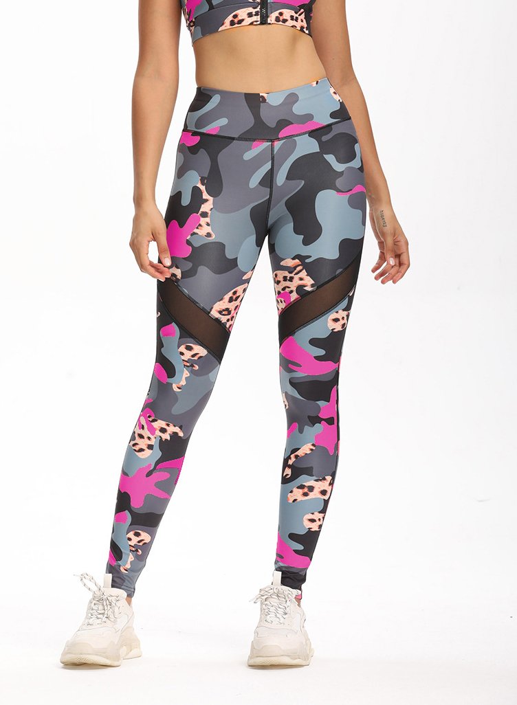 Women Camouflage Workout Fitness Sports Leggings-JustFittoo