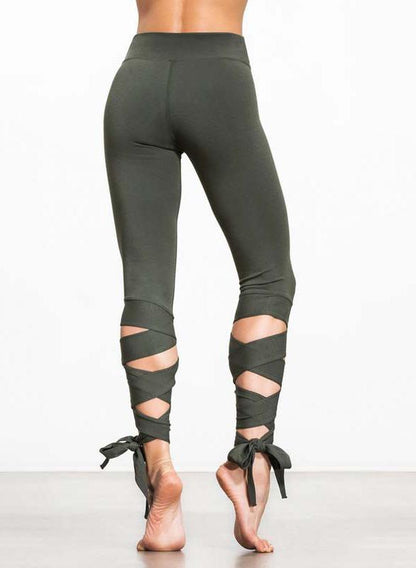 Breathable Stripe Ballet Design Women Sports Legging-JustFittoo