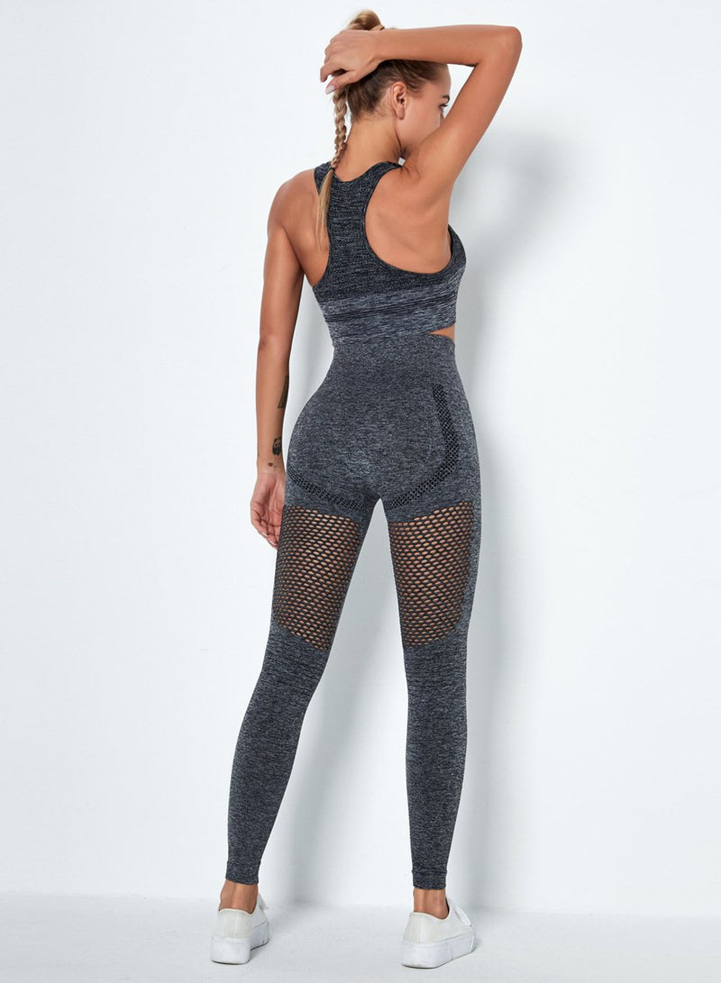 Breathable Seamless Women Fitness 2PCS Bra and Legging Set-JustFittoo