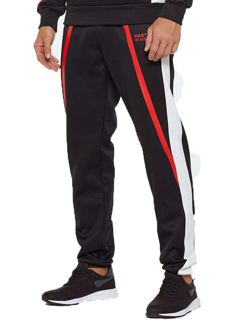 Men's Velvet Contrast Color Thermal Casual Pants