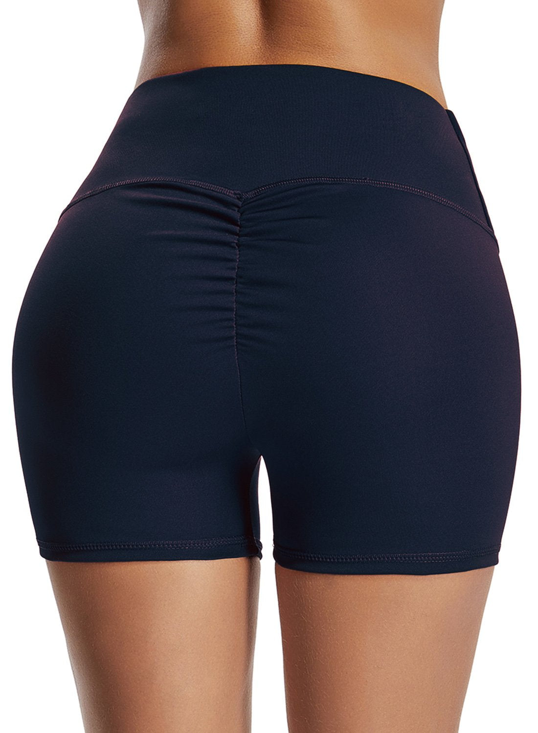 Women High Waist Scruched Fitness Shorts