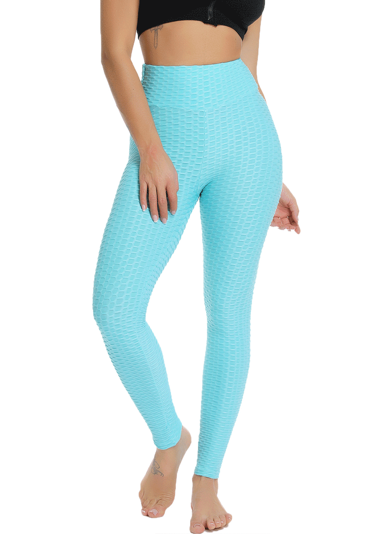 Tummy Control Textured Ruched Women Yoga Pants