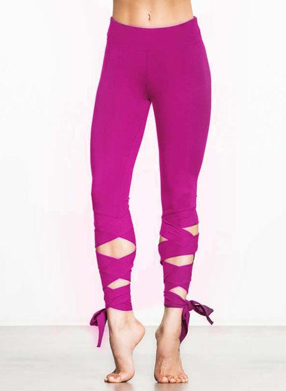 Breathable Stripe Ballet Design Women Sports Legging-JustFittoo