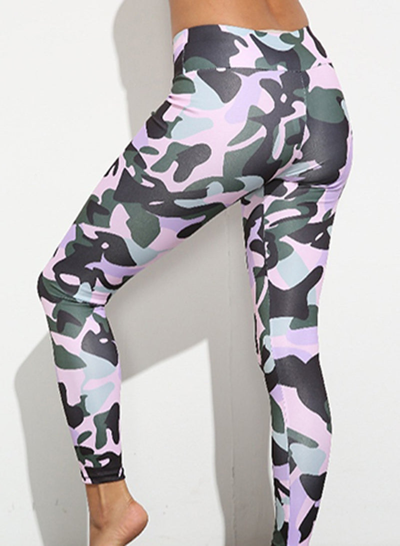 Camouflage Low-intensity Exercise Leggings