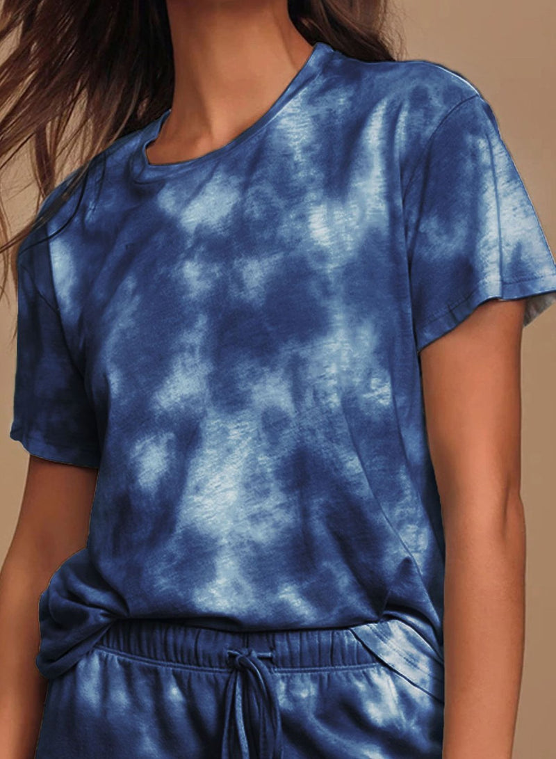 Tie-dyed Light Elasticated Waistband T-shirt and Pants