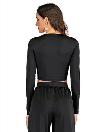 Women Casual Long Sleeve Yoga Top