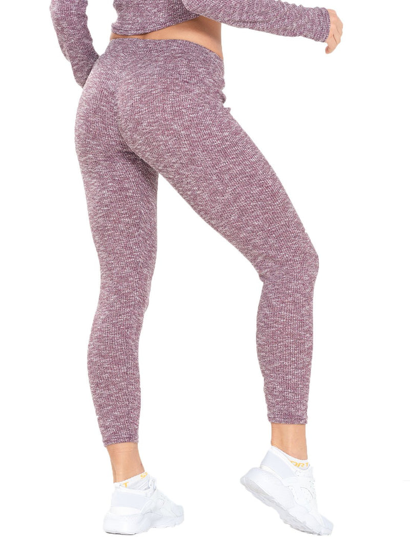 Knitted Comfortable Elastic Waistband Leggings-JustFittoo