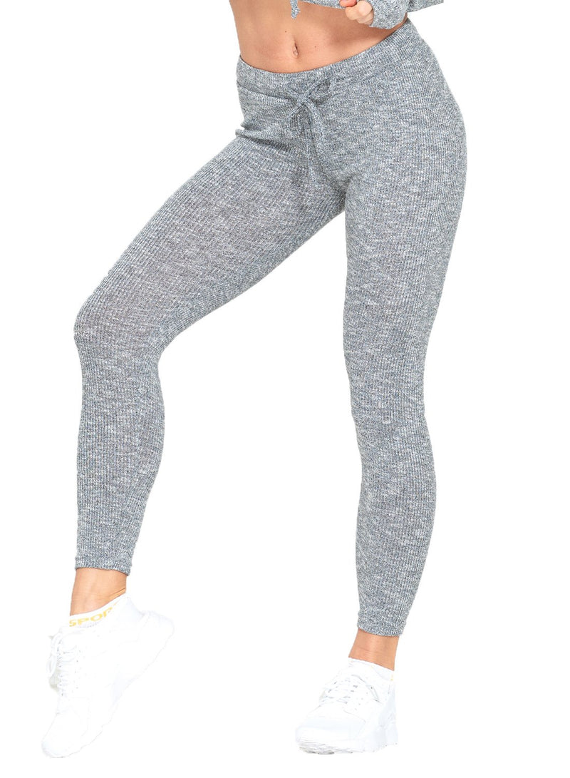 Knitted Comfortable Elastic Waistband Leggings-JustFittoo