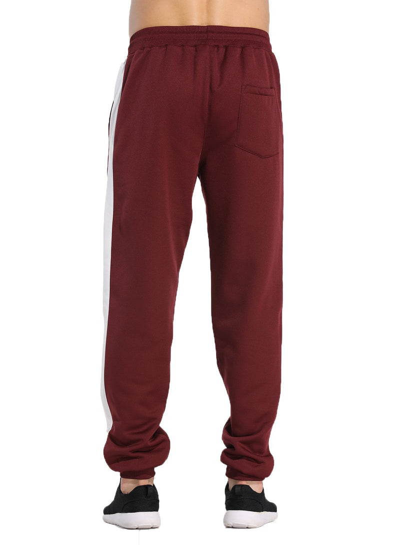 Men's Velvet Contrast Color Thermal Casual Pants