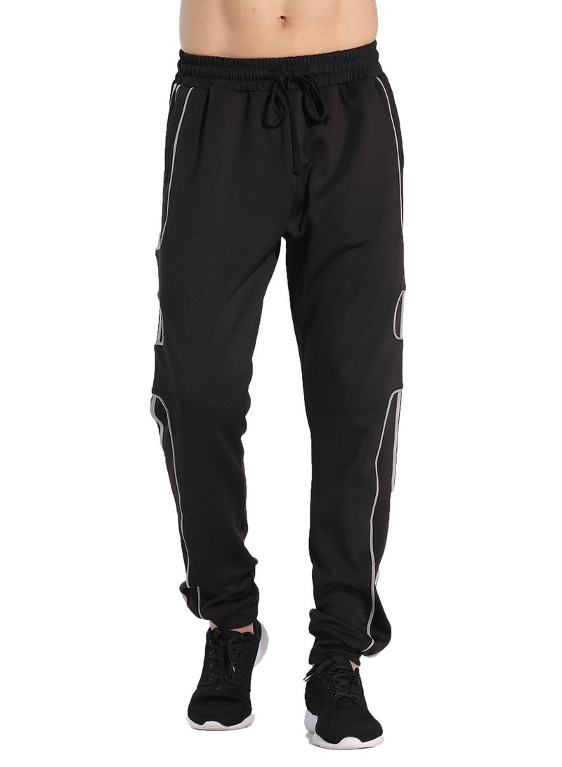 Men's Knitwear Stripes and Irregular Ribbon Casual Pants