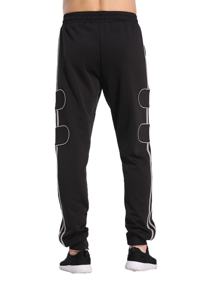 Men's Knitwear Stripes and Irregular Ribbon Casual Pants