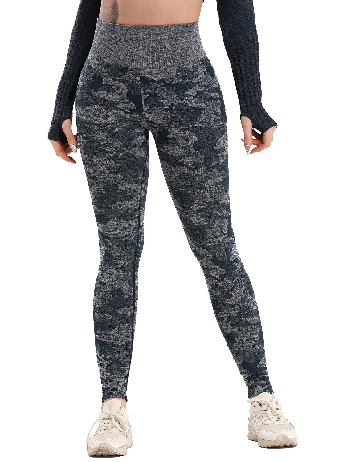 Women's Camouflage Breatheable Soft Workout Yoga Pants-JustFittoo