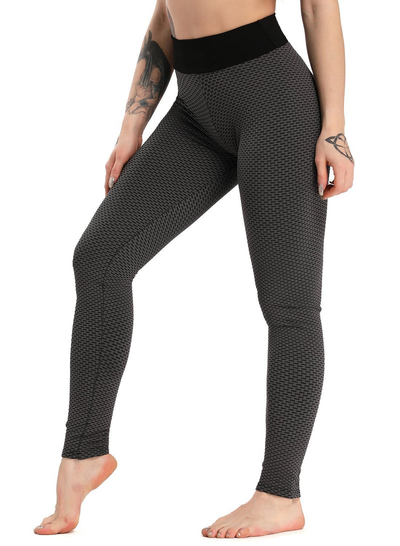 SEASUM TIK TOK Leggings Women Scrunch Butt Honeycomb Leggings-JustFittoo