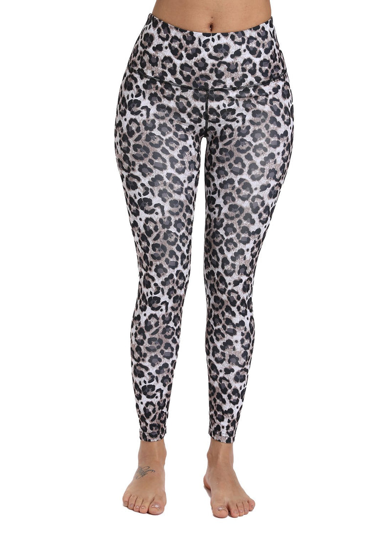 Leopard Print High Waist Women Yoga Pants
