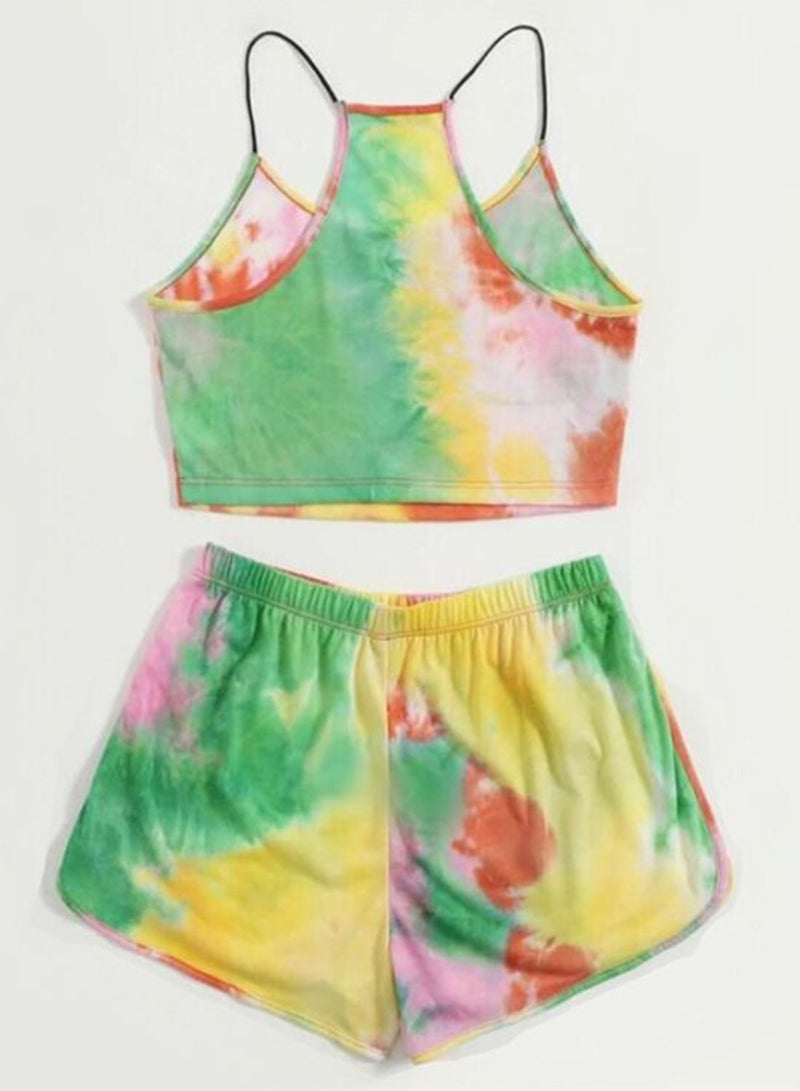 Tie-dyed Comfy Crop Top and Shorts