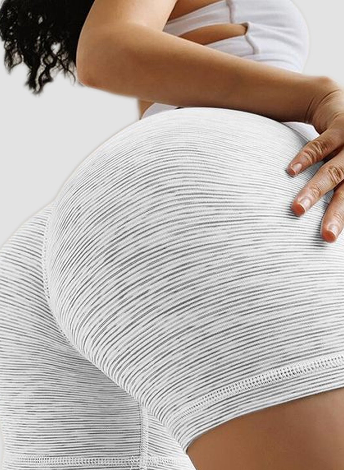Solid Color Scrunch Yoga Shorts