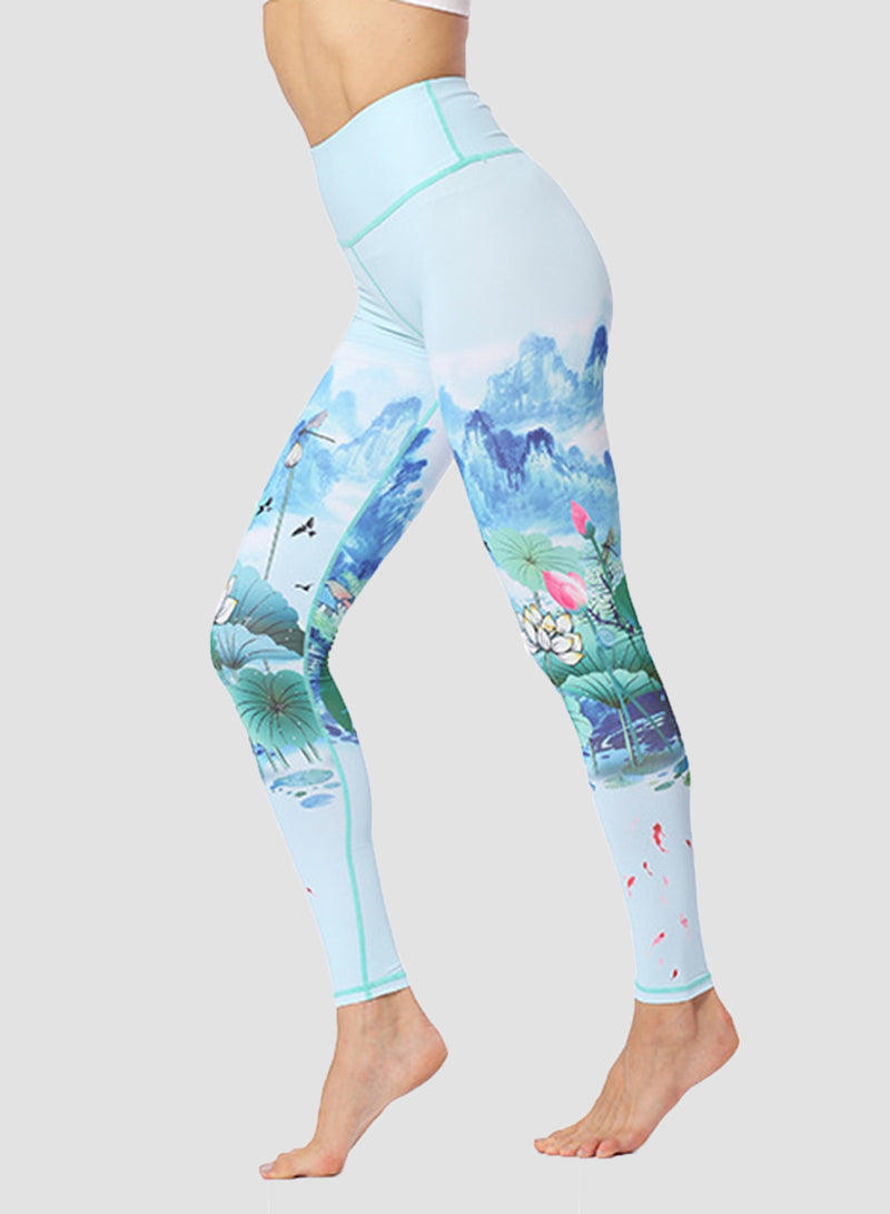 Fittoo Gym Print Leggings Workout Gear Women Sport Leggings