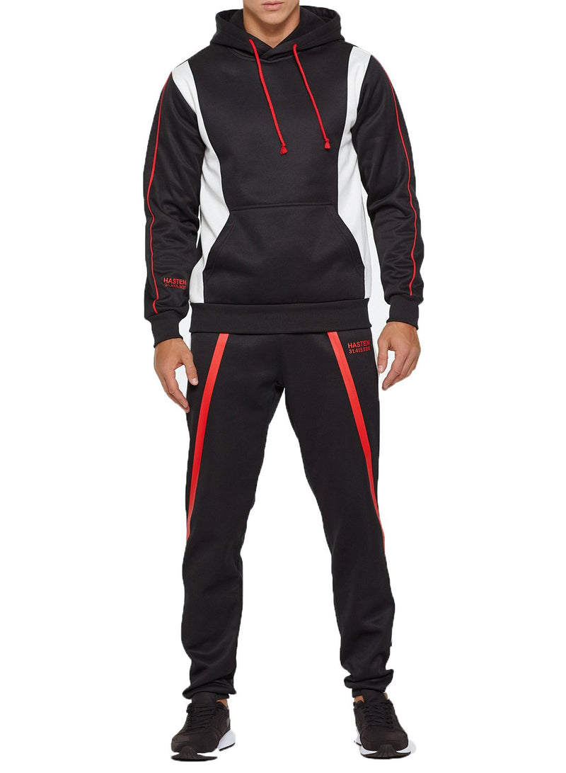 Men's Velvet Contrast Color Thermal Casual Pants
