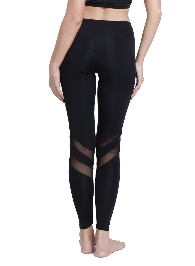 Irregular Mesh Stitching Yoga Pants for Women Fitness