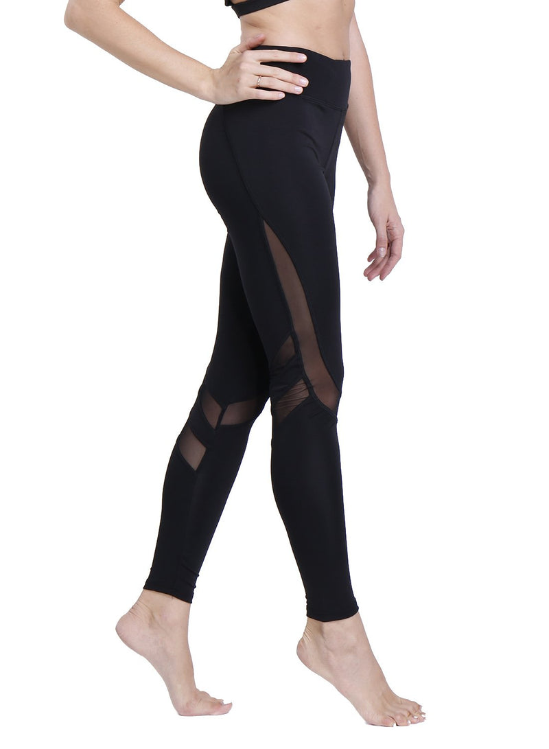 Irregular Mesh Stitching Yoga Pants for Women Fitness