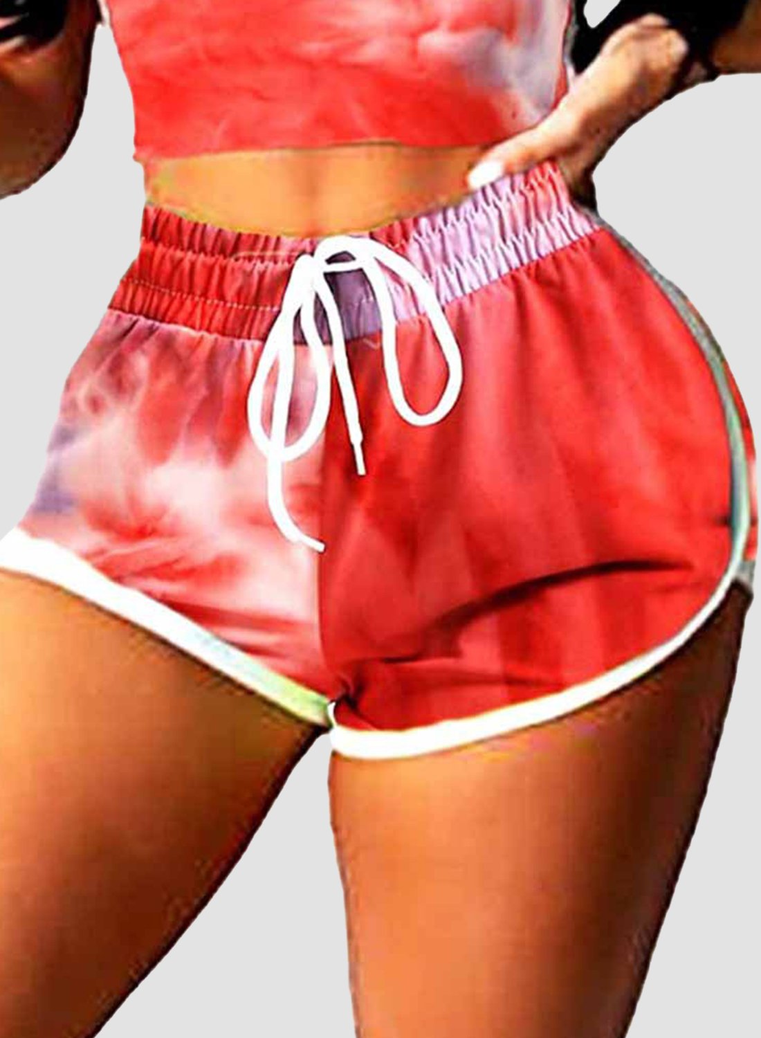 Tie-dyed Print Design Summer Shorts