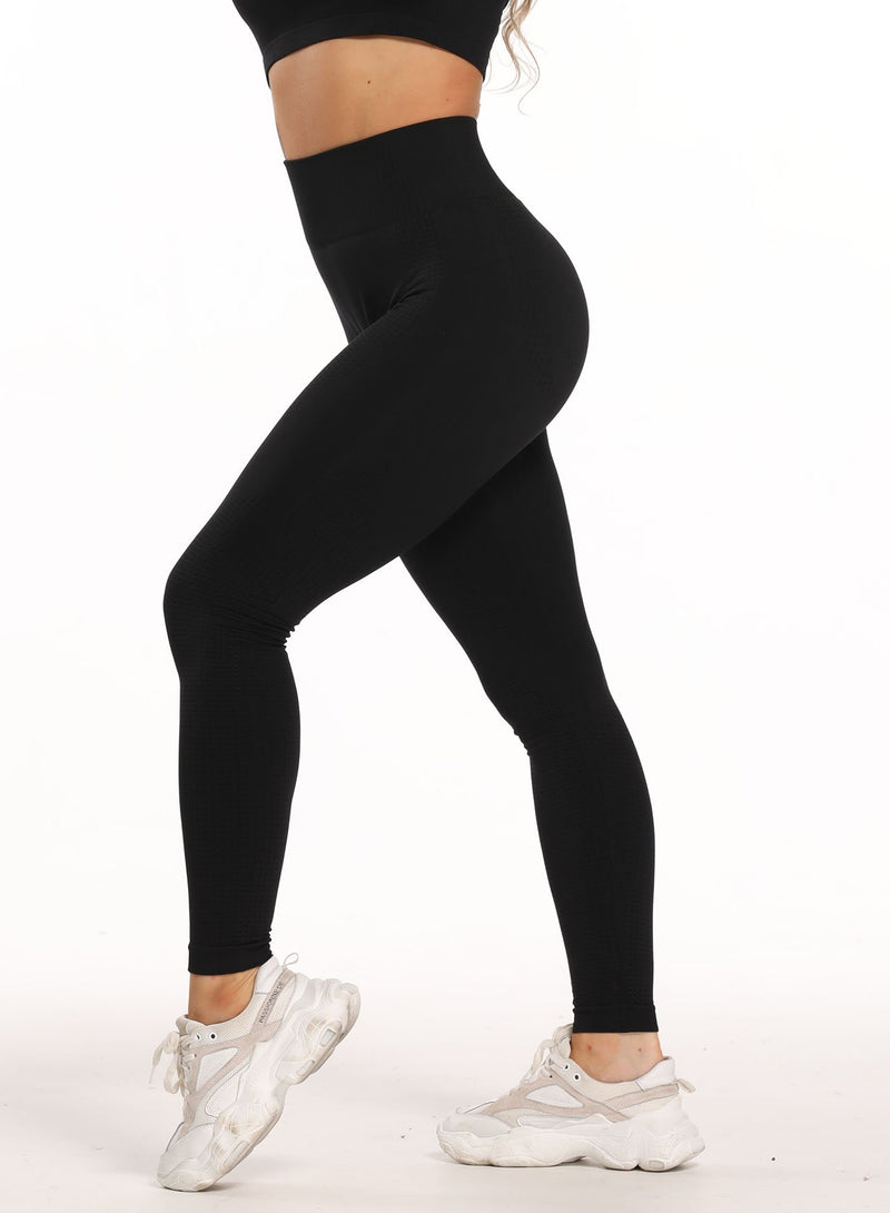 SEASUM High Waisted Seamless Leggings Workout Yoga Pants Tummy Control-JustFittoo